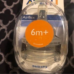 PHILIPS AVENT BABY BOTTLE NIPPLES-6m+ Anti-Colic Fast Flow BRAND NEW! 2 pk.
